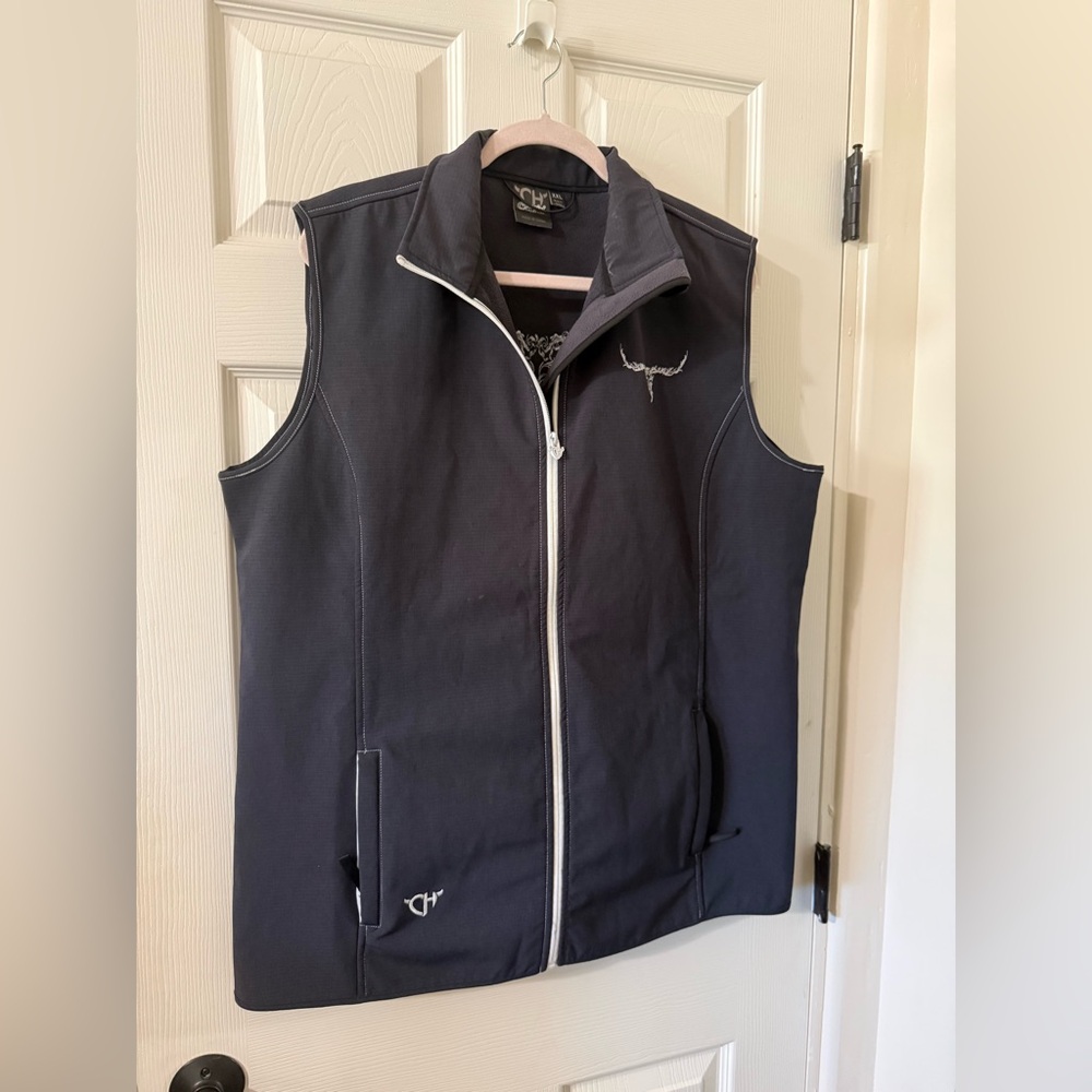 CH Equine Women's Black Zip-Front Softshell Vest